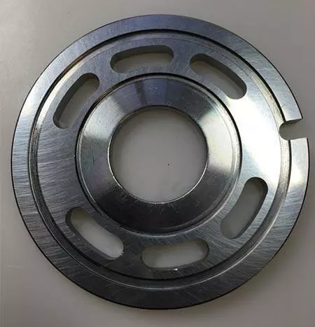 lapping valve body and top plate