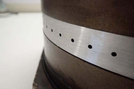 After cleaning graphite aluminium