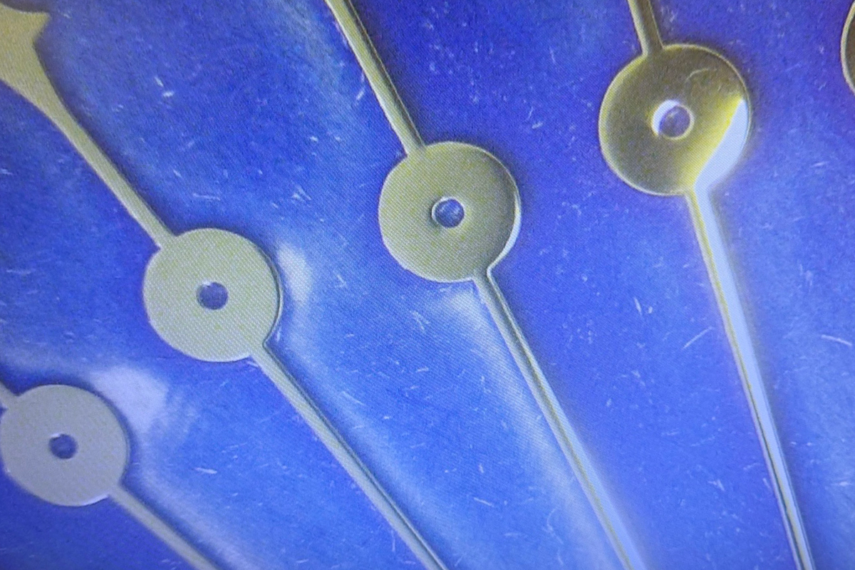 after polishing watch hands