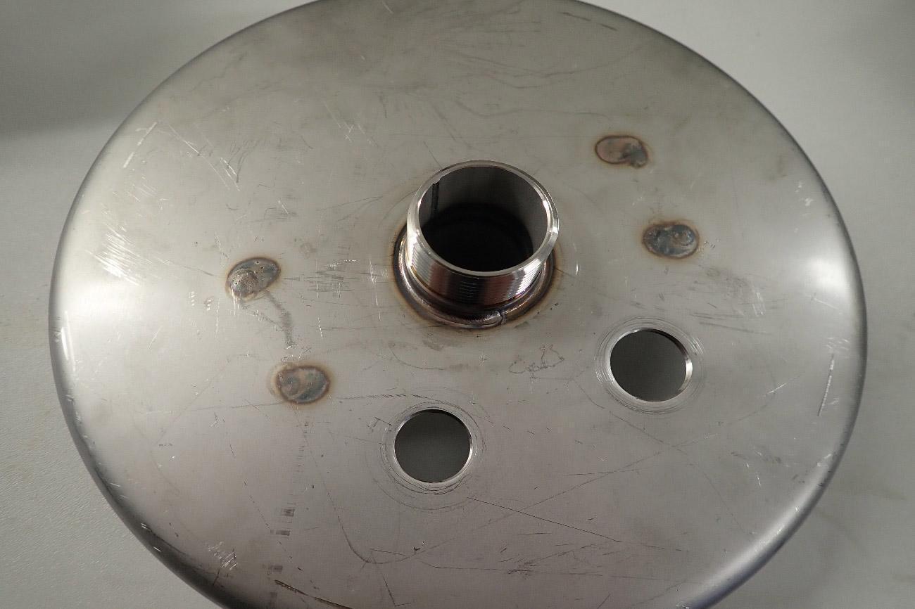 after removing welding heat marks