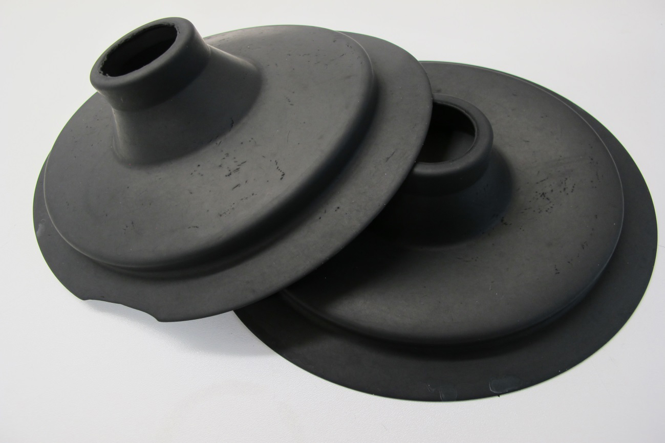 after ultrasonic cleaning rubber