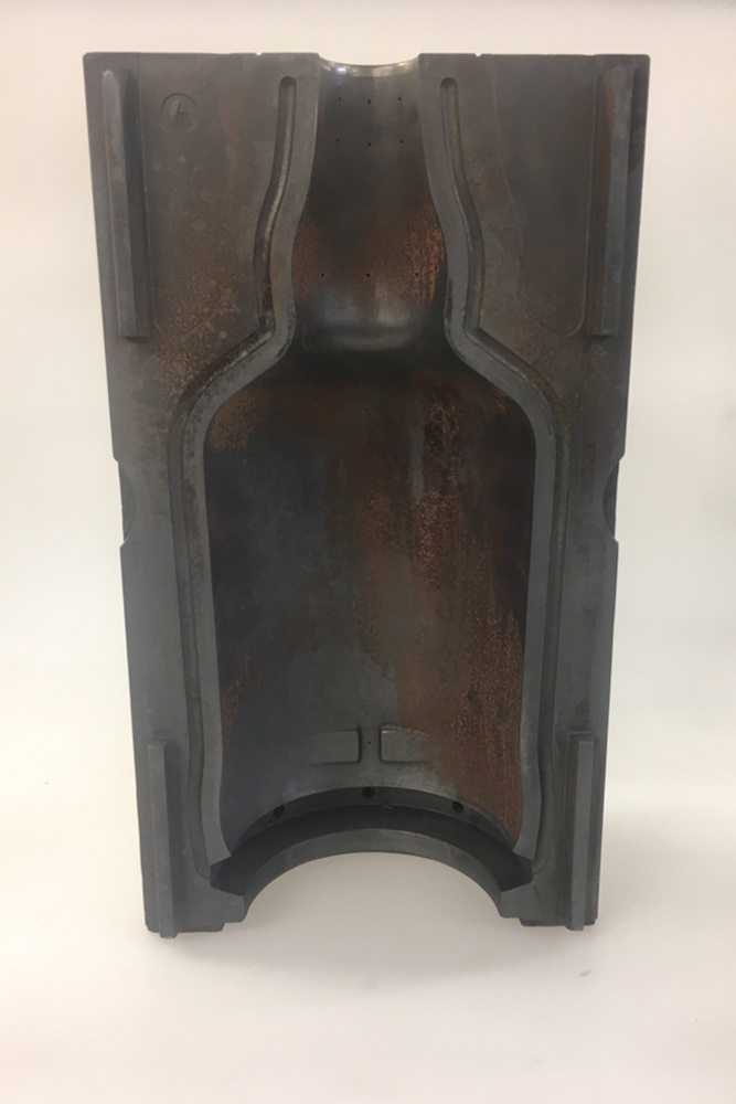 before Cleaning Glass Moulds