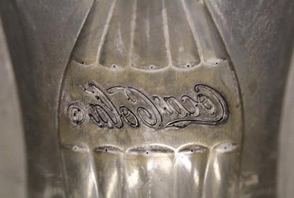 before cleaning glass mould