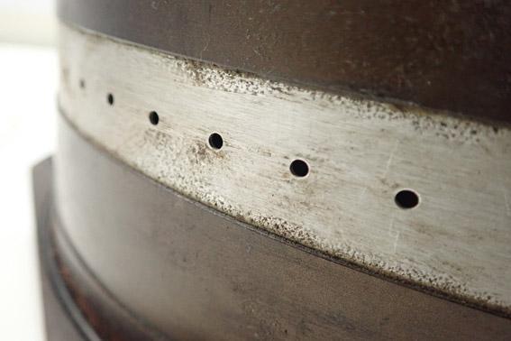 Before cleaning graphite aluminium