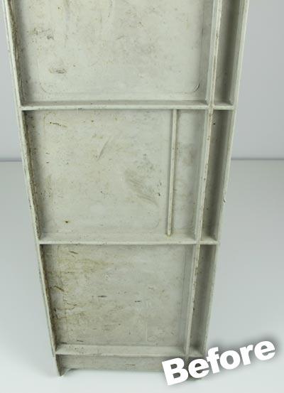 Before cleaning polypropylene