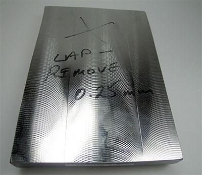 Before lapping Steel part