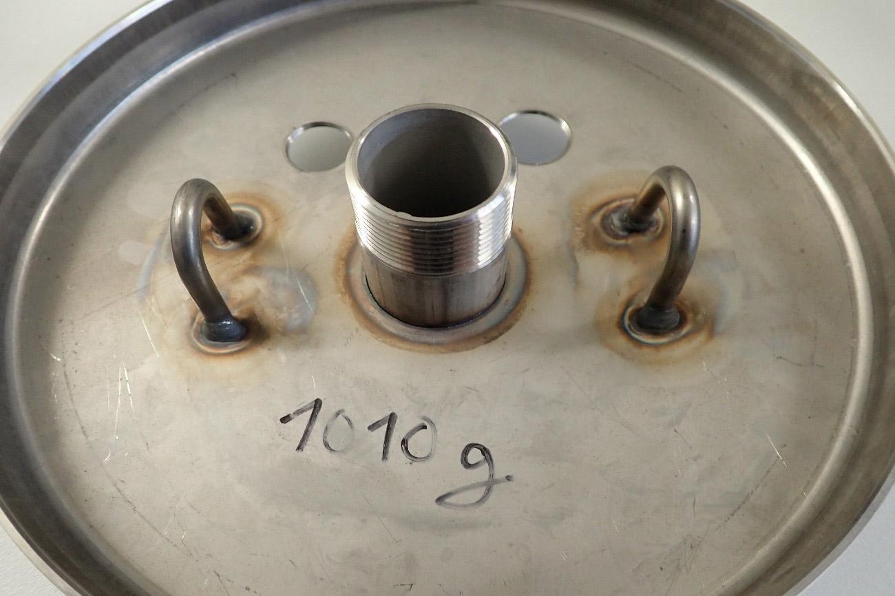 before removing weld burn marks