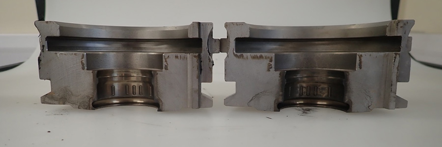 cleaning neck ring components