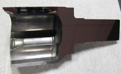 Case hardened part polished