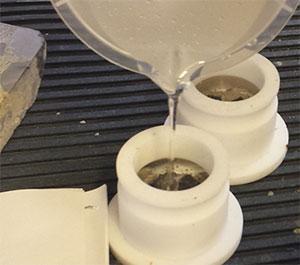 resin bonding in pot
