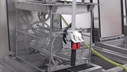 ultrasonic cleaner rotating basket