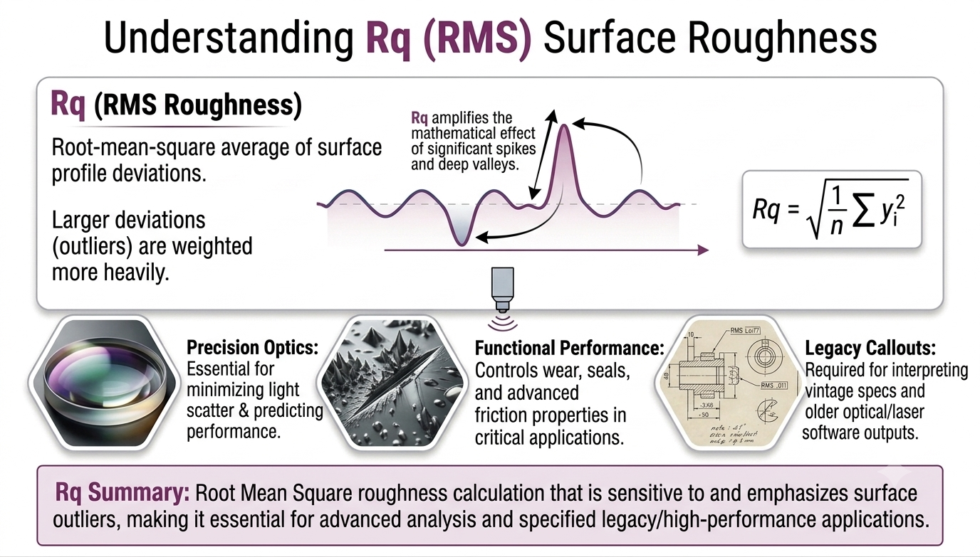 understanding rq rms surface roughness
