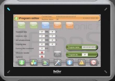 ultrasonic cleaner control panel