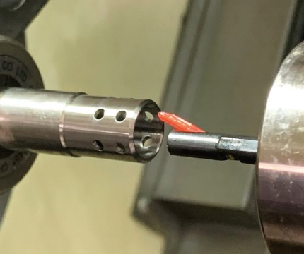 cnc lathe crosshole deburring