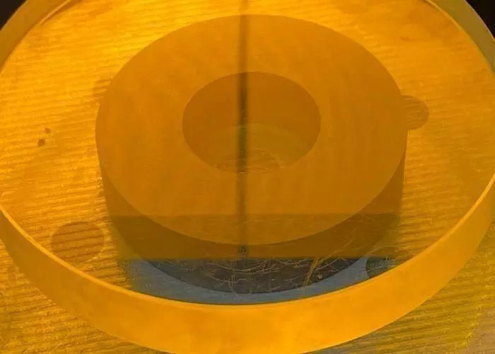 Flatness reading of silicon carbide sample