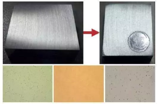 Polished surface and microstructure