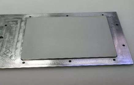 Steel plate after lapping