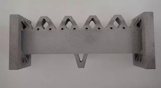 After cleaning ALSi10Mg