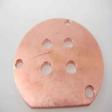 after cleaning pure copper