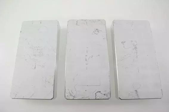 after lapping aluminium