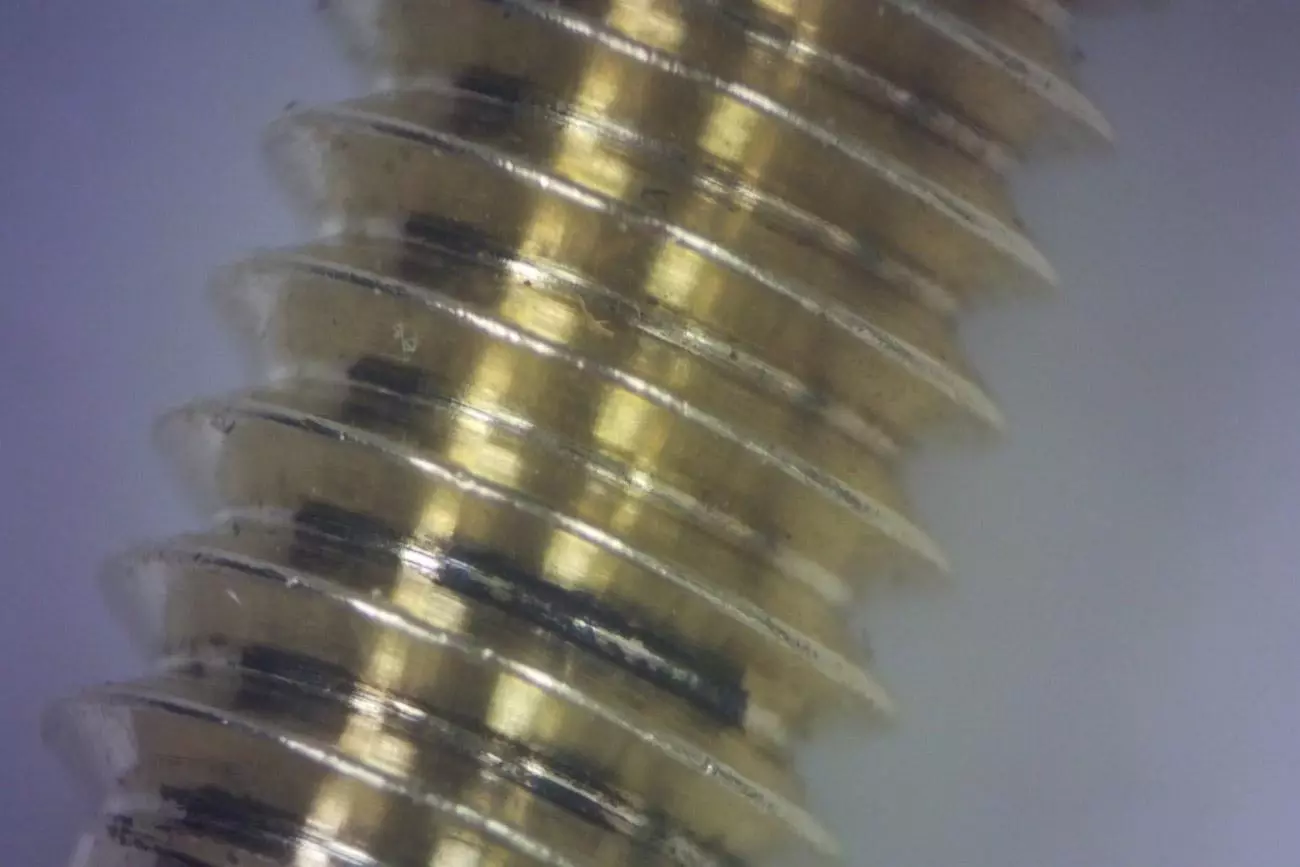 before cleaning bolt