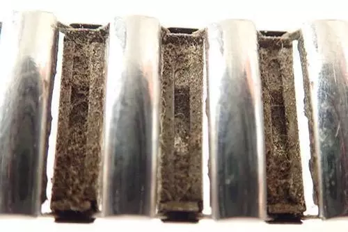 before cleaning inside watch strap