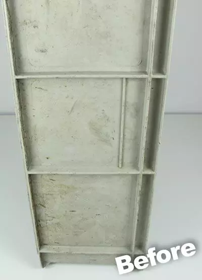 Before cleaning polypropylene