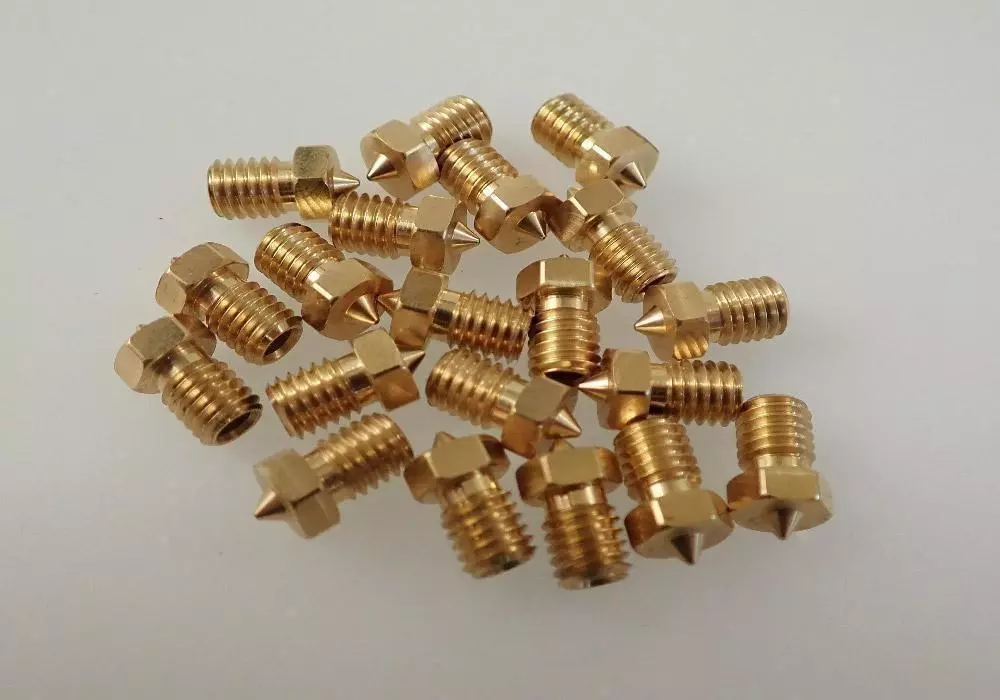 before cleaning small bolts