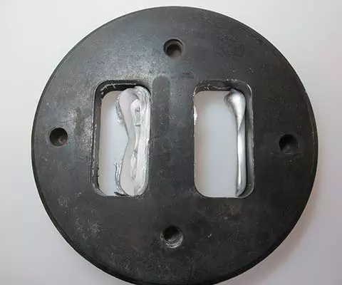 before removing aluminium deposits