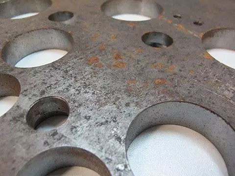 before removing burn marks