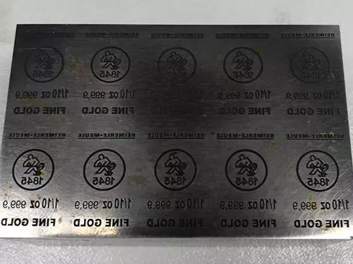 before polishing die stamp