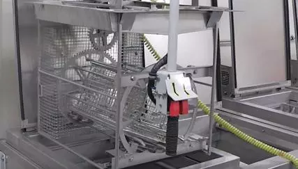 ultrasonic cleaner rotating basket