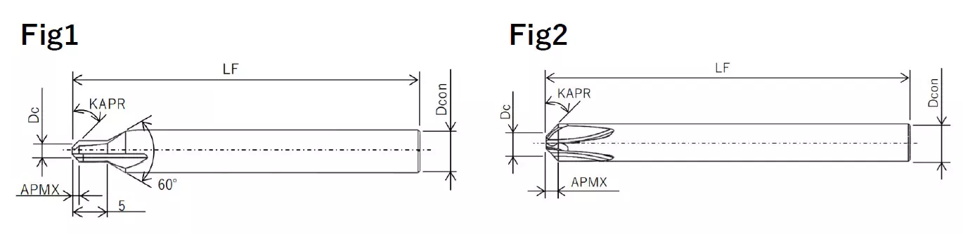 XEBEC Burrless Chamfering Cutter dimensions