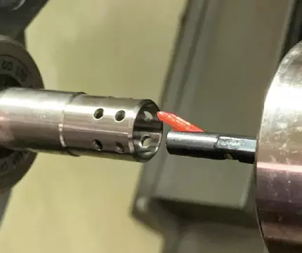 cnc lathe crosshole deburring