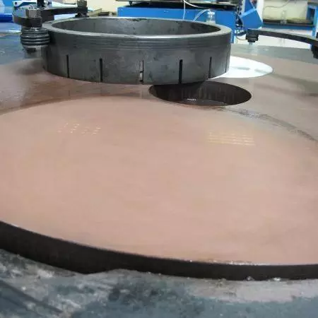 clean lapping plate
