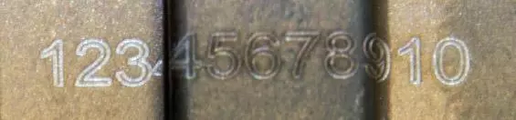 example height difference for laser marking